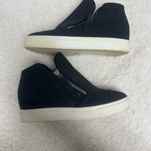 Steve Madden Click Wedge Sneaker -Black - Picture 3 of 8